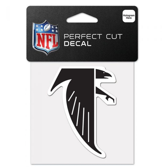 ATLANTA FALCONS / CLASSIC LOGO RETRO PERFECT CUT COLOR DECAL 4" X 4"