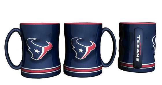 Houston Texans Coffee Mug - 14oz Sculpted Relief (CDG) - 757 Sports Collectibles