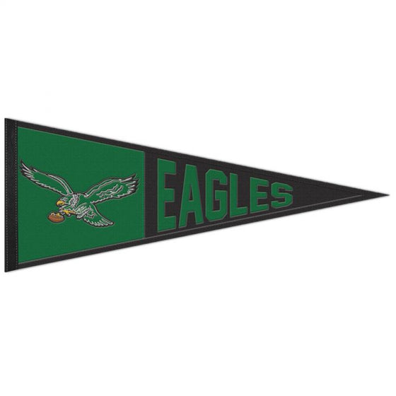 PHILADELPHIA EAGLES CLASSIC WOOL PENNANT 13" X 32" - 757 Sports Collectibles