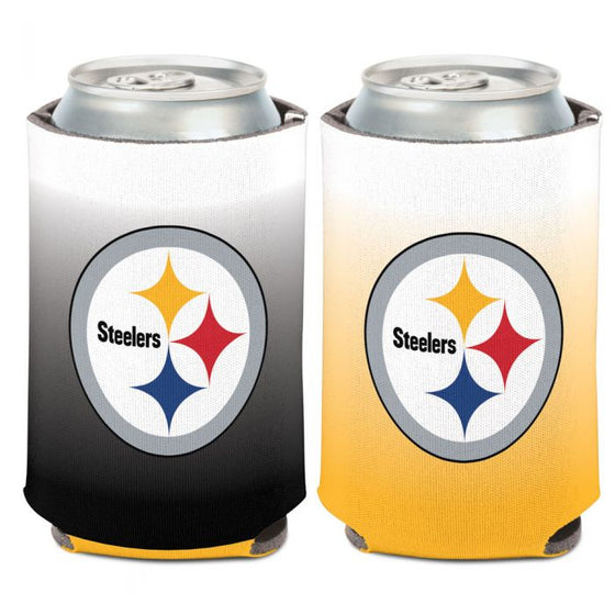 PITTSBURGH STEELERS COLOR DIP CAN COOLER 12 OZ.