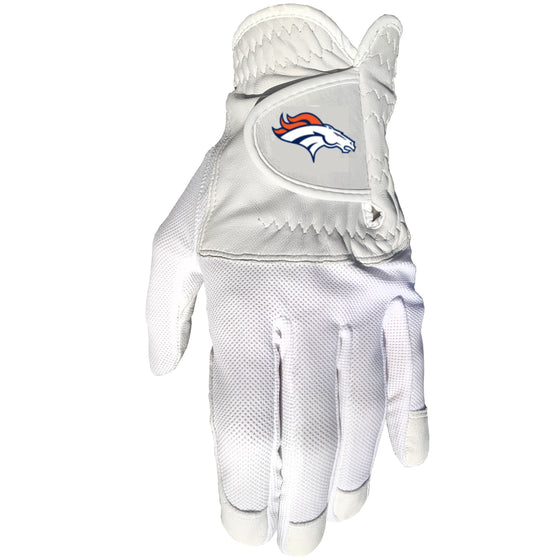 Denver Broncos Golf Glove - Single Fit - Cabretta Leather - 757 Sports Collectibles