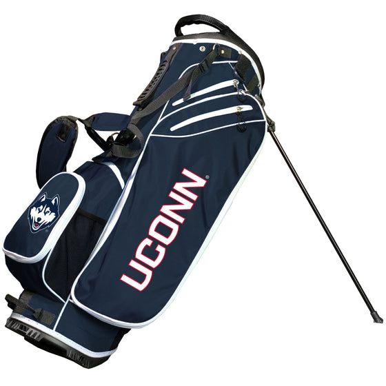 Connecticut Huskies Birdie Stand Golf Bag Navy