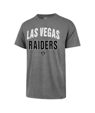 LAS VEGAS RAIDERS SLATE GREY TRACK DOWN CLUB TEE MEN-XL