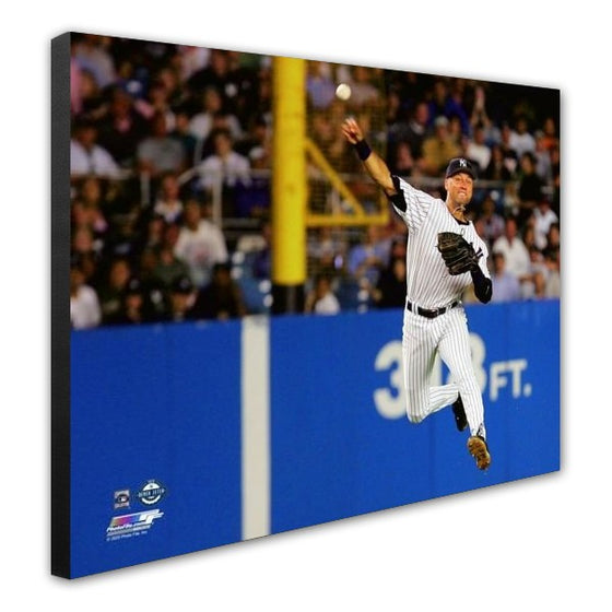 New York Yankees Derek Jeter "Deep in the Hole" Stretched 11x14 Canvas