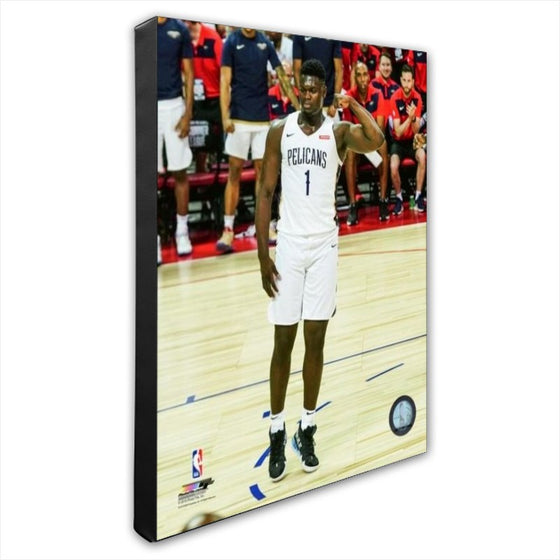 New Orleans Pelicans Zion Williamson "Flex" Stretched 11x14 Canvas