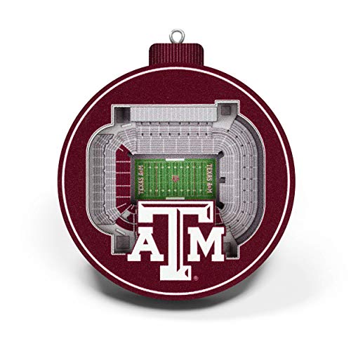 YouTheFan NCAA Texas A&M Aggies 3D StadiumView Ornament - Kyle Field - 757 Sports Collectibles