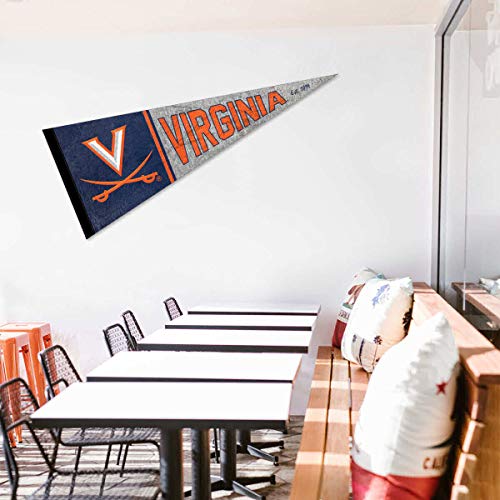 Virginia Cavaliers Pennant Throwback Vintage Banner - 757 Sports Collectibles