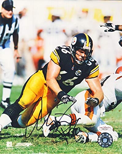 Alan Faneca Autographed Pittsburgh Steelers 8x10 Photo (Blocking) - JSA COA - 757 Sports Collectibles