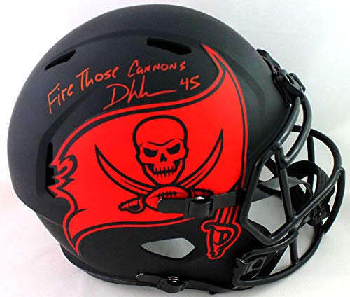 Devin White Autographed Tampa Bay Bucs F/S Eclipse Speed Helmet w/Insc- Beckett W Red - 757 Sports Collectibles