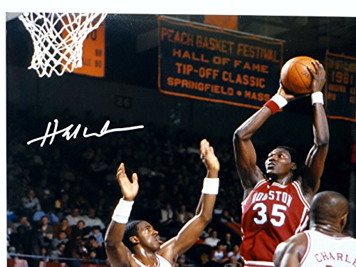 Hakeem Olajuwon Houston Autographed 16x20 Against NC State Photo- JSA W Auth - 757 Sports Collectibles