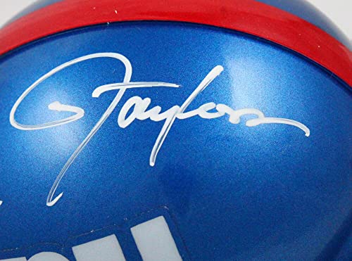 Strahan/Taylor Autographed NY Giants Mini Helmet-Beckett W Hologram White - 757 Sports Collectibles
