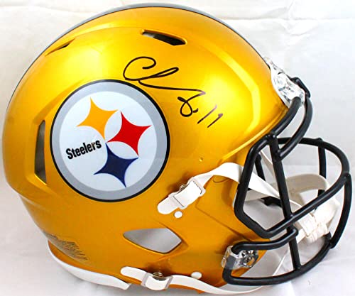 Chase Claypool Signed Steelers F/S Flash Speed Authentic Helmet-Beckett W Hologram Black - 757 Sports Collectibles