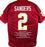 Deion Sanders Autographed Maroon College Style STAT Jersey - Beckett W Black - 757 Sports Collectibles