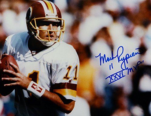 Mark Rypien SB MVP Signed 16x20 About To Pass Photo- JSA W Authenticated - 757 Sports Collectibles