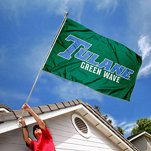 College Flags & Banners Co. Tulane Green Wave Tulane Blue Flag - 757 Sports Collectibles