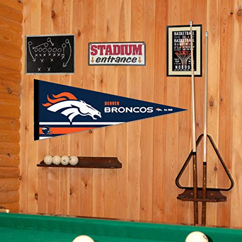 WinCraft Denver Broncos Pennant Banner Flag - 757 Sports Collectibles