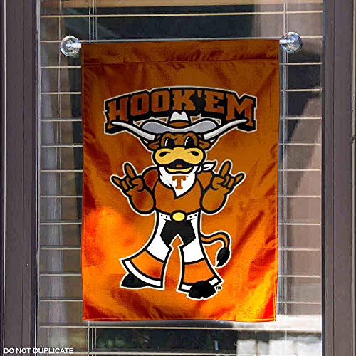 College Flags & Banners Co. Texas Longhorns Hook Em Horns Garden Flag - 757 Sports Collectibles