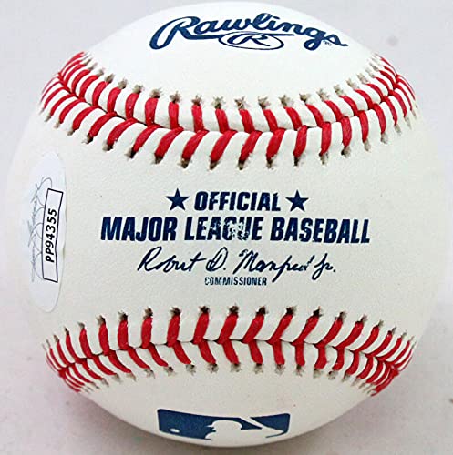 Vladimir Guerrero Jr. Autographed Rawlings OML Baseball-JSA Auth Blue - 757 Sports Collectibles