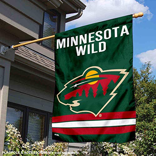 WinCraft Minnesota Wild Two Sided House Flag - 757 Sports Collectibles