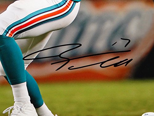 Ryan Tannehill Autographed 16x20 Looking To Pass Black Photo- JSA Auth - 757 Sports Collectibles