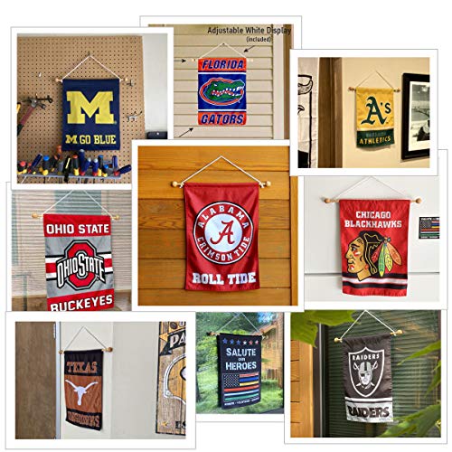 Sports Flags Pennants Company Garden Flag Banner Pole Wood Hanger - 757 Sports Collectibles