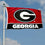 College Flags & Banners Co. Georgia Bulldogs G Logo Double Sided Flag - 757 Sports Collectibles