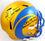 Marshall Faulk Autographed Rams F/S Flash Speed Helmet w/3 Insc.-Beckett W Hologram Black - 757 Sports Collectibles