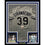 Framed Autographed/Signed Darryl Strawberry 33x42 New York Grey Baseball Jersey PSA/DNA COA