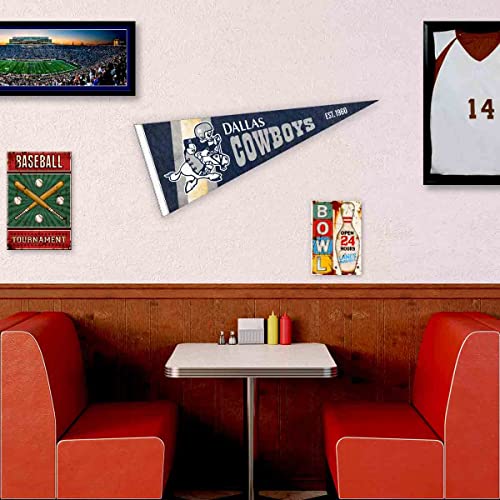 WinCraft Dallas Cowboys Throwback Vintage Retro Pennant Flag - 757 Sports Collectibles