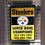 WinCraft Pittsburgh Steelers 6 Time Super Bowl Champions Double Sided Garden Flag - 757 Sports Collectibles