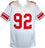 Michael Strahan Autographed White Pro Style Jersey-Beckett W Hologram Black - 757 Sports Collectibles