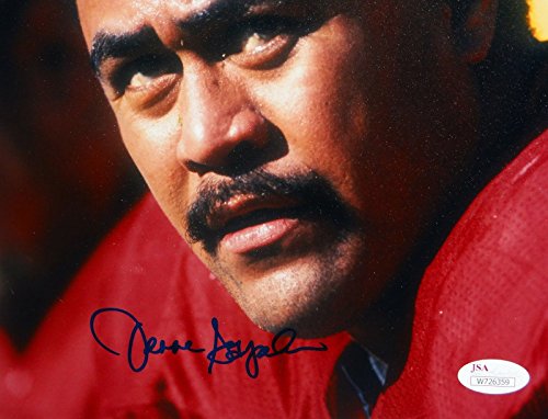 Jesse Sapolu Autographed 49ers 8x10 Close Up Photo- JSA W Authenticated - 757 Sports Collectibles