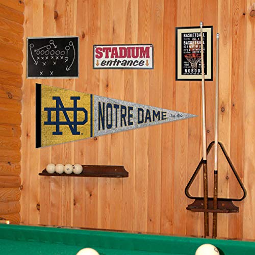 Notre Dame Fighting Irish Pennant Throwback Vintage Banner - 757 Sports Collectibles