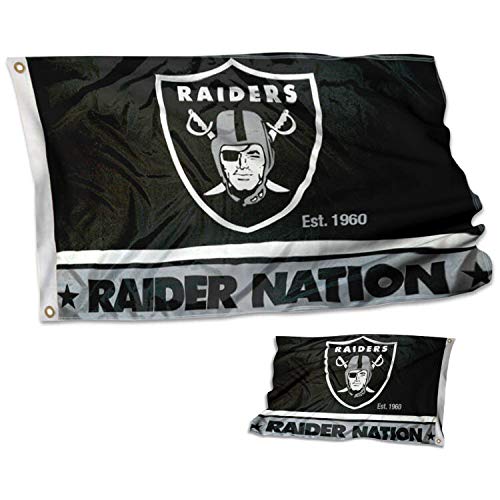 WinCraft Las Vegas Raiders Double Sided Raiders Nation Flag - 757 Sports Collectibles