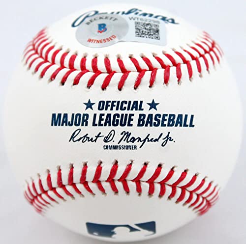 Eric Gagne Autographed Rawlings OML Baseball w/5 Insc.- Beckett W Hologram Blue - 757 Sports Collectibles