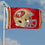 WinCraft San Francisco 49ers New Helmet Grommet Pole Flag - 757 Sports Collectibles