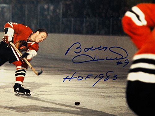 Bobby Hull Autographed 16x20 BlackHawks Shooting Photo w/ HOF and JSA Witnessed - 757 Sports Collectibles
