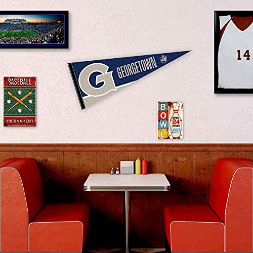 College Flags & Banners Co. Georgetown Pennant Full Size Felt - 757 Sports Collectibles