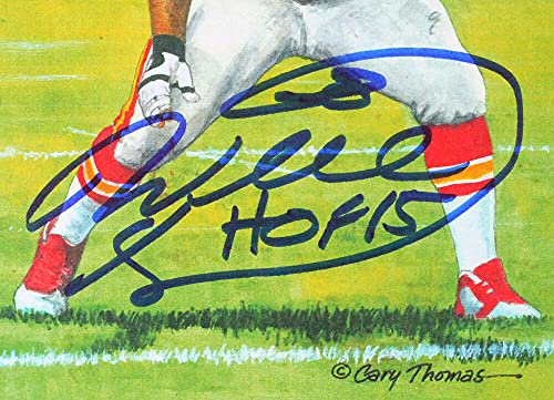 Will Shields Autographed Steelers Goal Line Art Card w/HOF- Beckett Blue - 757 Sports Collectibles