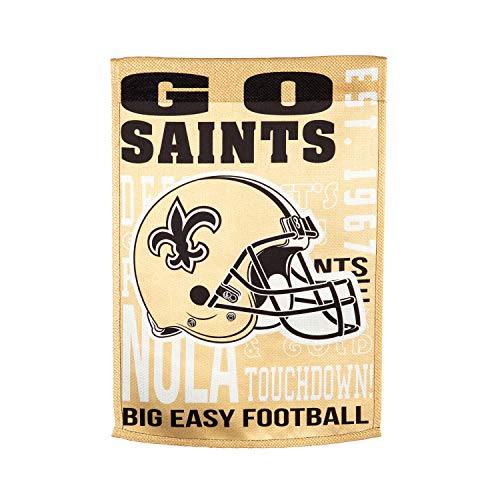 Team Sports America New Orleans Saints Fan Rules House Flag - 28 x 44 Inches - 757 Sports Collectibles