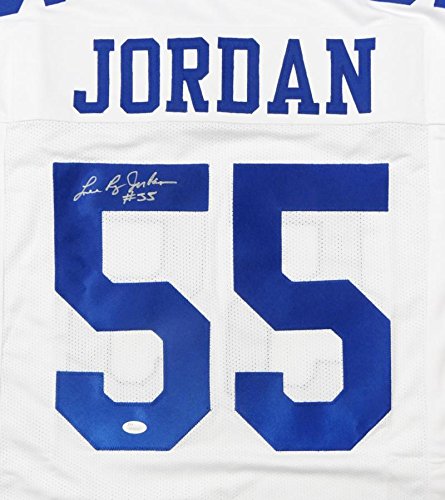 Lee Roy Jordan Autographed White Pro Style Jersey- JSA Witnessed Auth L5 - 757 Sports Collectibles