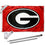 University of Georgia Polyester Flag and Pole Bracket Mount Bundle - 757 Sports Collectibles