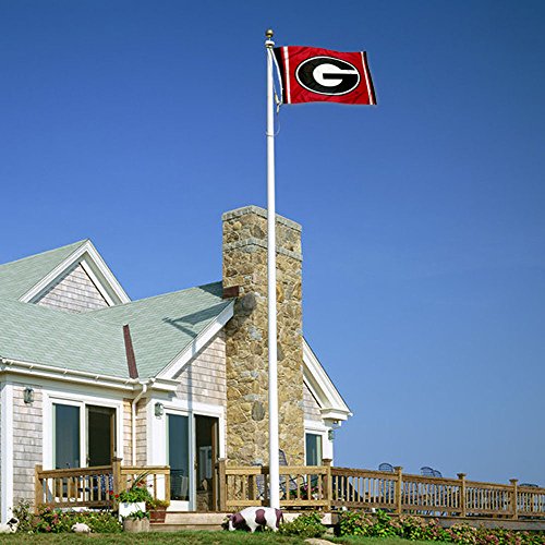 College Flags & Banners Co. Georgia Bulldogs Red Field Stripe G Flag - 757 Sports Collectibles