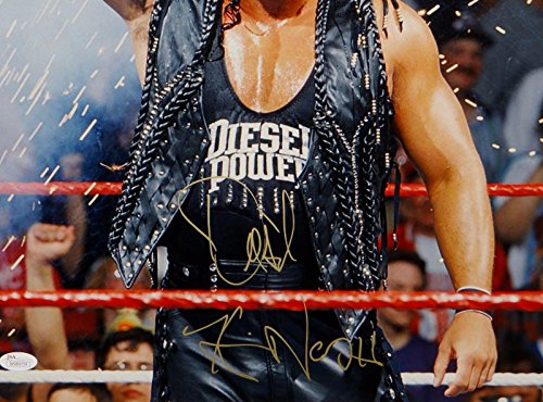 Kevin Nash Autographed Gold 16x20 Fist in the Air Photo- JSA W Auth - 757 Sports Collectibles