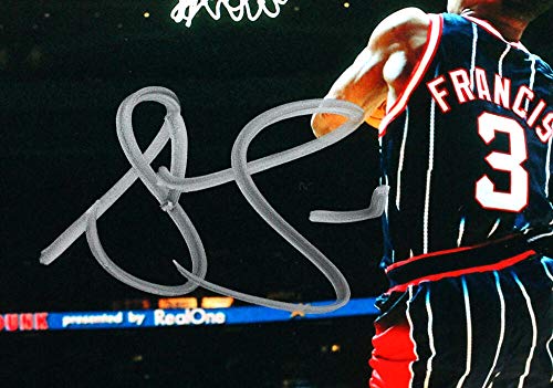 Steve Francis Signed Rockets 8x10 FP Photo Dunk Contest- Beckett Witness Silver - 757 Sports Collectibles