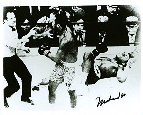 Muhammad Ali Boxing Signed Authentic 8X10 Photo Vs Frazier PSA/DNA #T08240 - 757 Sports Collectibles