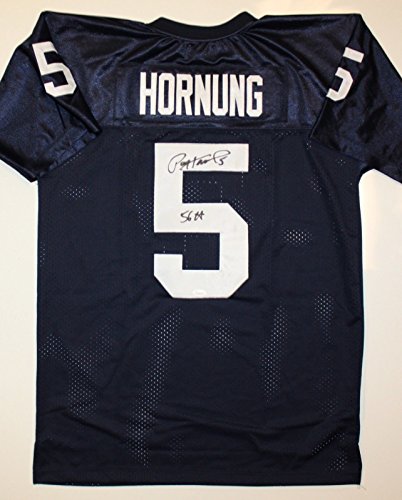 Paul Hornung Autographed Navy Blue College Style Jersey- JSA W Authenticated