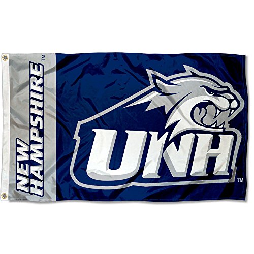 New Hampshire Wildcats UNH University Large College Flag - 757 Sports Collectibles