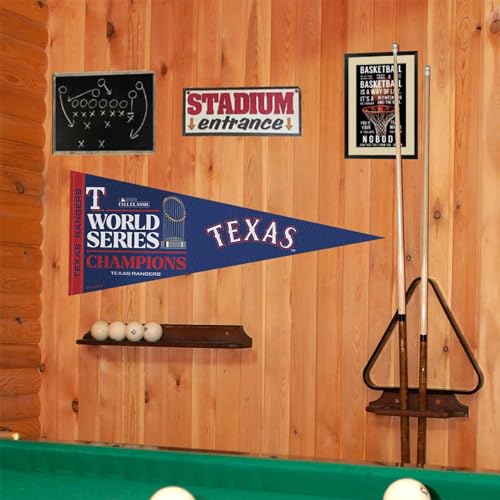 WinCraft Texas Rangers 2023 World Champions Soft Felt Pennant - 757 Sports Collectibles