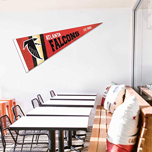 WinCraft Atlanta Falcons Throwback Vintage Retro Pennant Flag - 757 Sports Collectibles